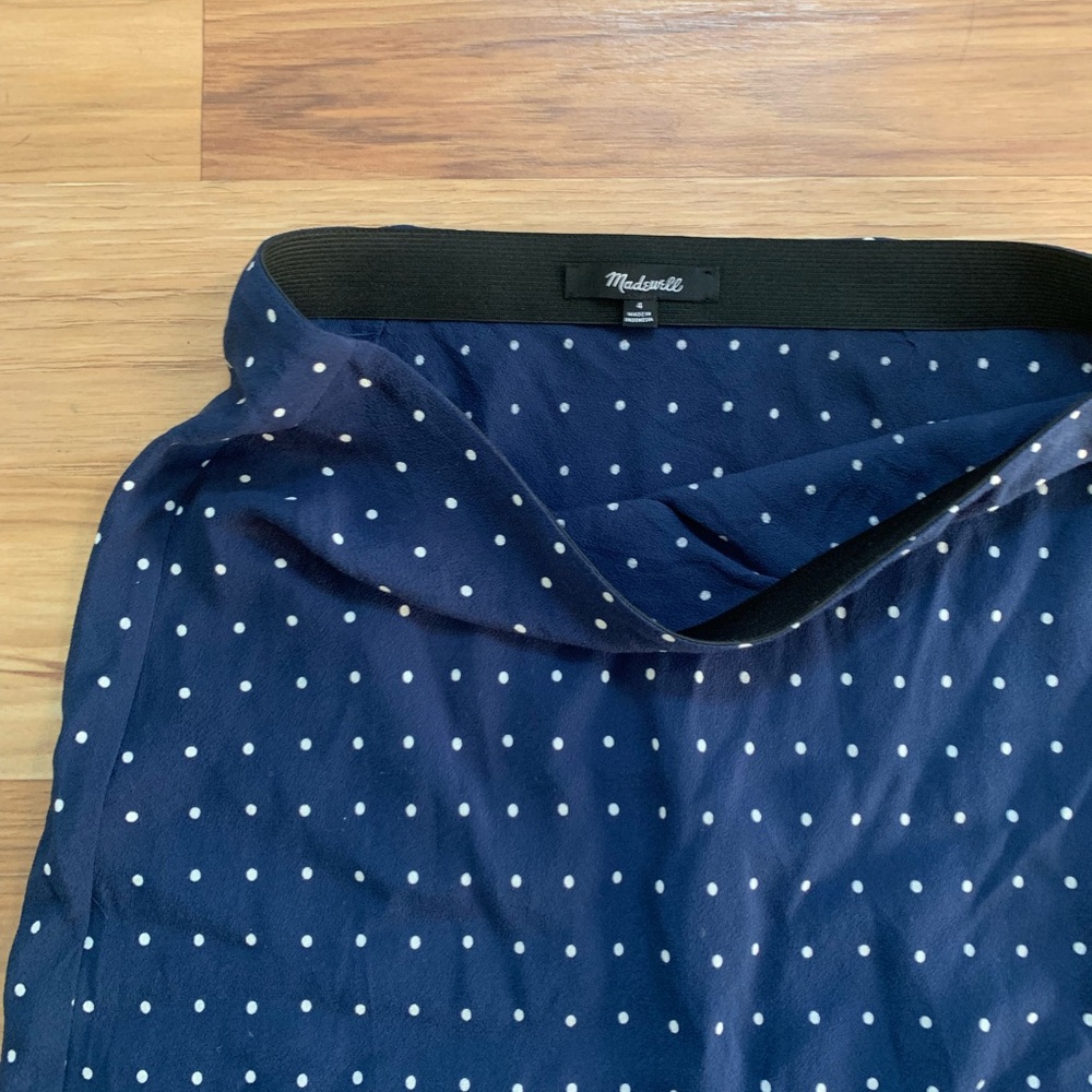 Madewell polka dot long skirt